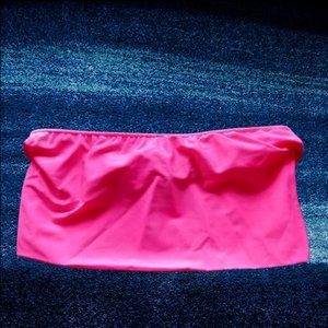 DIXPERFECT HOT PINK BANDEAU BIKINI TOP SIZE L